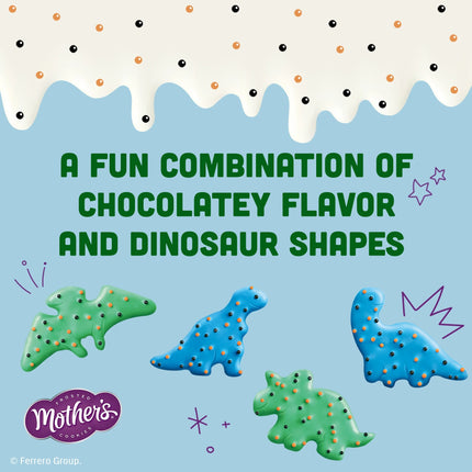 Mother'S Chocolatey Dynamite Dinosaurs Cookies, Inspired by Jurassic World, 1 Resealable Bag, 9 Oz​