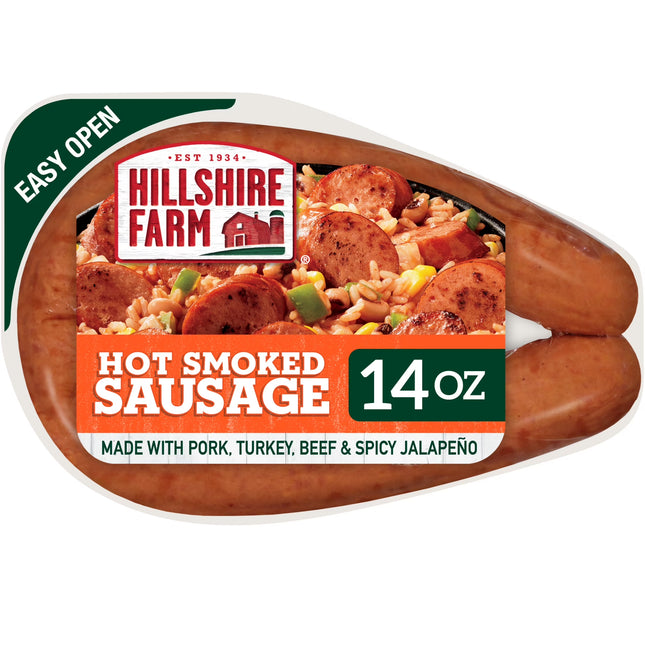 Hillshire Farm Hot Smoked Sausage Rope, 14 Oz
