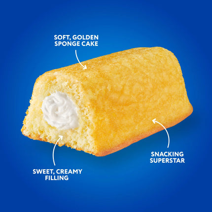 Hostess Twinkies Snack Cakes, Golden Sponge Cake with Crème Filling, 13.58 Oz Box (10 Ct.)
