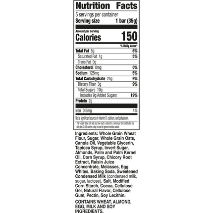 Nature Valley Soft Baked Sweet and Salty Bars, Salted Caramel, Whole Grain, 5 Bars, 6.2 Oz