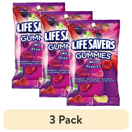 Life Savers Gummies, Wild Berries Fruit Gummy Candy, 7 Oz Bag