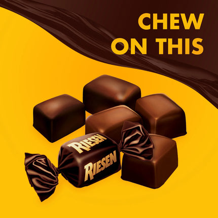Riesen Chocolate Caramel Covered Chewy Candy, 12Oz