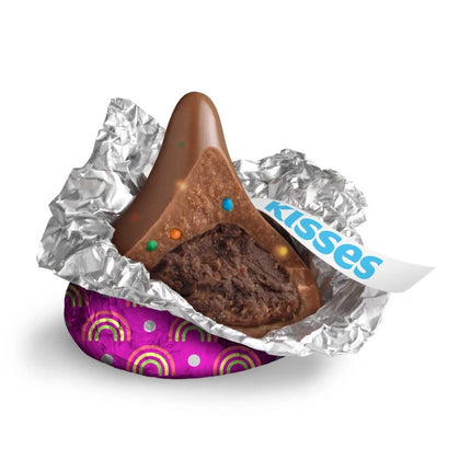 Hershey'S Kisses Rainbow Brownie Flavored Candy, Share Pack 9 Oz