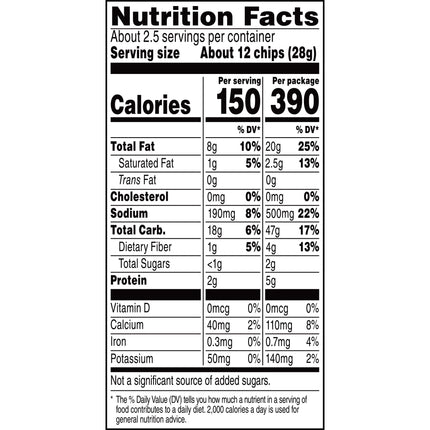 Doritos Tortilla Chips Cool Ranch Flavored 2.625 Oz Bag