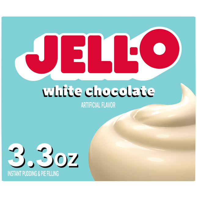 Jell-O White Chocolate Instant Pudding & Pie Filling Mix, 3.3 Oz Box