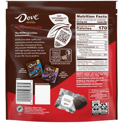 Dove Promises Dark Chocolate Candy - 14.08 Oz Large Bag