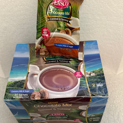 Lasco Instant Chocolate Mix W/Nutmeg & Coconut 20 Packet
