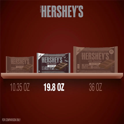 Hershey'S Milk Chocolate Snack Size Halloween Candy, Jumbo Bag 19.8 Oz