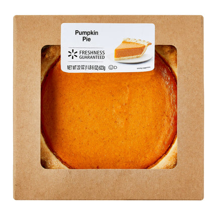 Old Fashioned 8" Baked Pumpkin Pie, 22 oz (Aluminum Container)