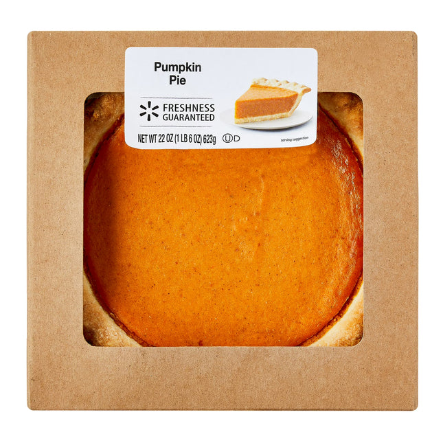 Old Fashioned 8" Baked Pumpkin Pie, 22 oz (Aluminum Container)