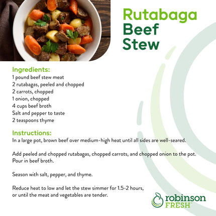 Fresh Rutabagas, Each