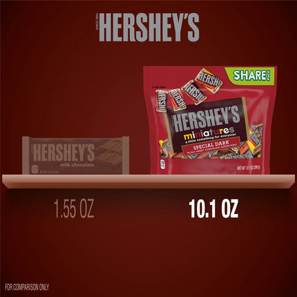 Hershey'S Special Dark Miniatures Assorted Dark Chocolate Candy, Share Pack 10.1 Oz