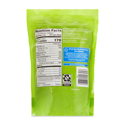 Great Value Roasted & Salted, No Shell Pistachios, 12 Oz Resealable Bag