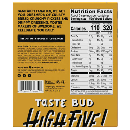Tofurky Plant-Based Hickory Smoked Deli Slices, 5.5 Oz
