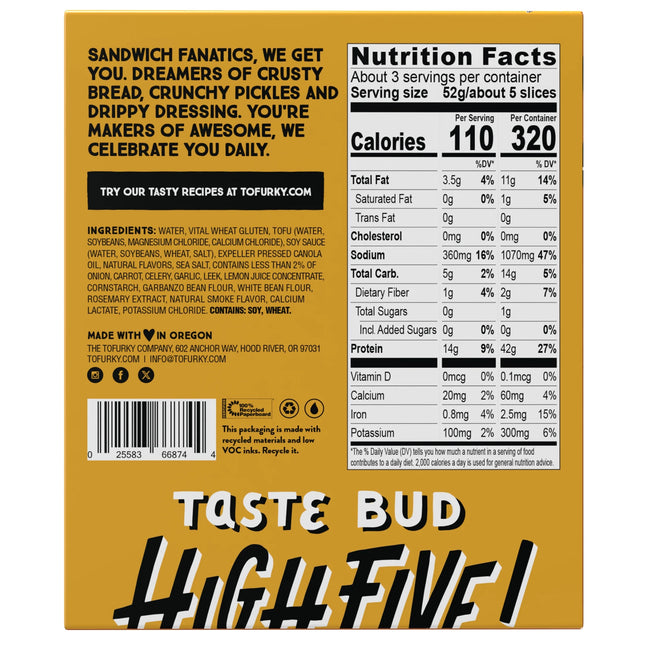 Tofurky Plant-Based Hickory Smoked Deli Slices, 5.5 Oz