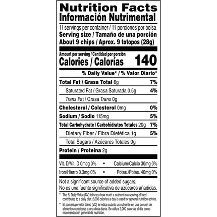 Santitas White Corn Tortilla Chips Snack Chips, 11 Oz Bag