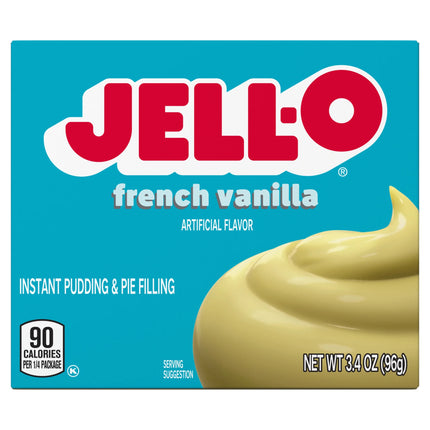 Jell-O French Vanilla Instant Pudding & Pie Filling Mix, 3.4 Oz Box