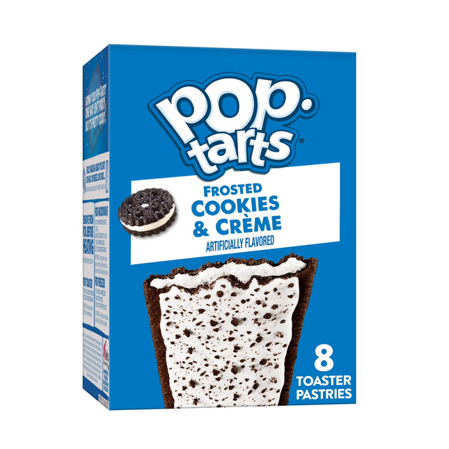 Pop-Tarts Frosted Cookies and Creme Toaster Pastries, Breakfast Foods, Shelf-Stable, 13.5 Oz (8 Count)