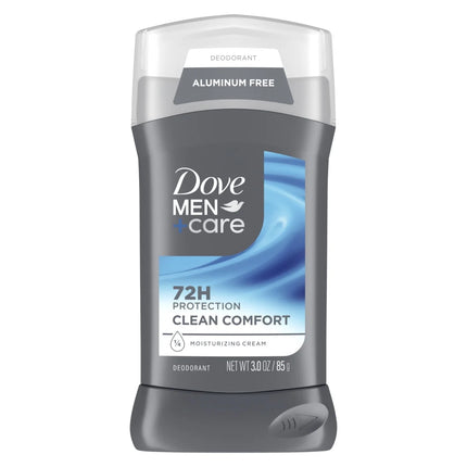 Dove Men+Care Deodorant Stick for Men Clean Comfort Aluminum Free with Moisturizing Cream, 3 Oz