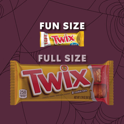 Twix Fun Size Halloween Chocolate Candy Bars - 18.28Oz Bag