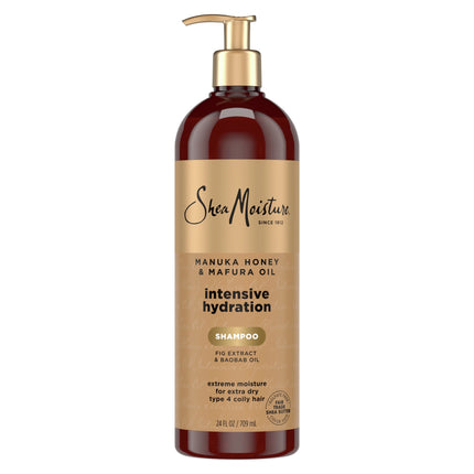 Sheamoisture Moisturizing Intensive Hydration Daily Shampoo Manuka Honey & Mafura Oil Curly, 13 Oz