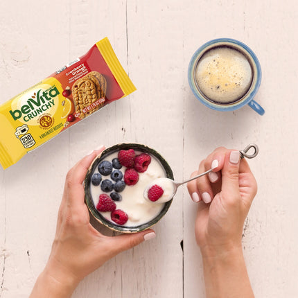 Belvita Breakfast Bars Biscuits, Cranberry Orange, 5 Packs (4 Biscuits per Pack)