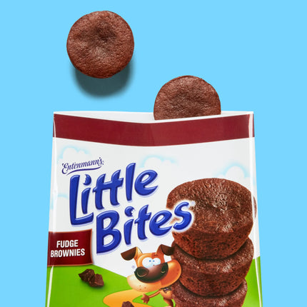 Little Bites Chocolate Fudge Brownies, 5 Packs, Real Chocolate Mini Muffins, 9.75 Oz Box