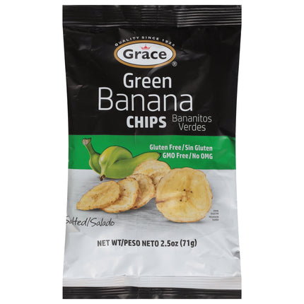 Grace Green Banana Chips, 2.5 Oz Bag