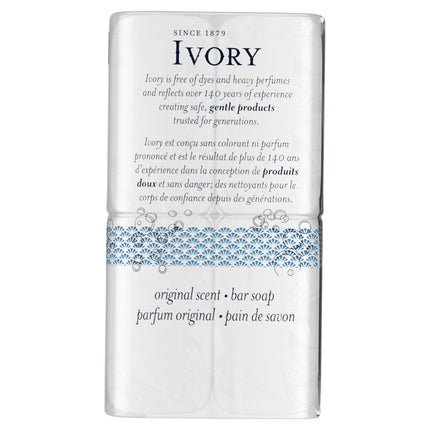 Ivory Bar Soap, Original Scent, All Skin Types, 4 Count, 4 Ounces Each