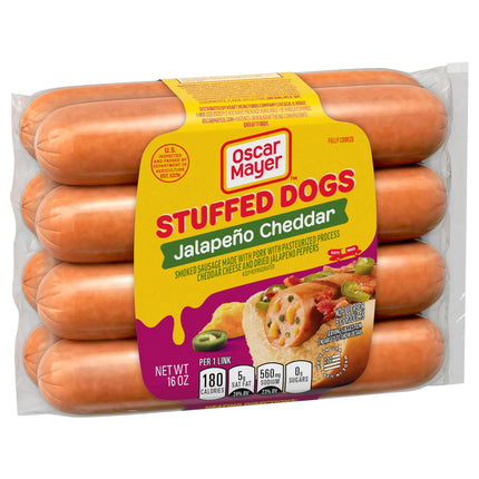 Oscar Mayer Jalapeño Cheddar Stuffed Dogs, 8 Ct Pack