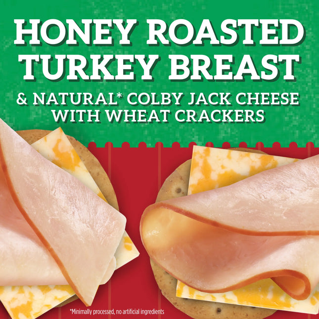 Hillshire Farm Snack Pack, Honey Roasted Turkey Breast, Colby Jack Cheese, Wheat Crackers, 2.76 Oz