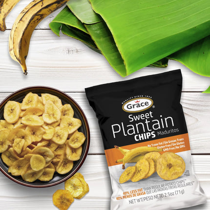 Grace Sweet Plantain Chips, (Maduritos) 2.5 Oz