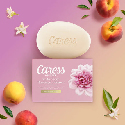 Caress Daily Silk Beauty Bar Soap for Dry Skin 3.75 Oz 12 Bars
