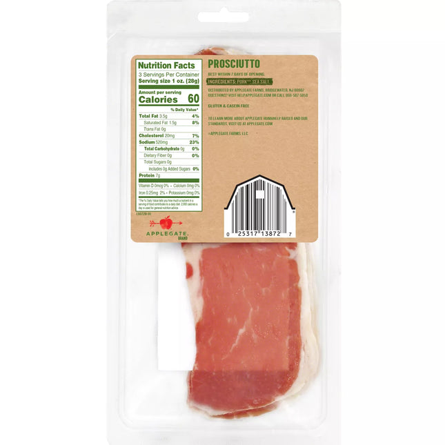 Applegate Natural Prosciutto - 3Oz