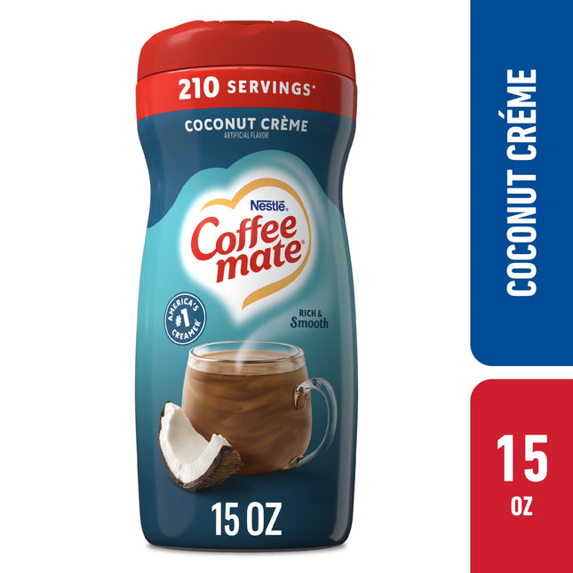 Nestle Coffee Mate Coconut Creme Powdered Coffee Creamer 15 Oz. Canister