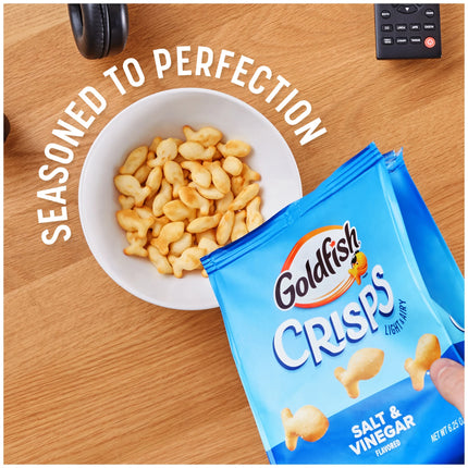 Goldfish Crisps Salt & Vinegar Flavored Baked Chip Crackers, 6.25 Oz Bag