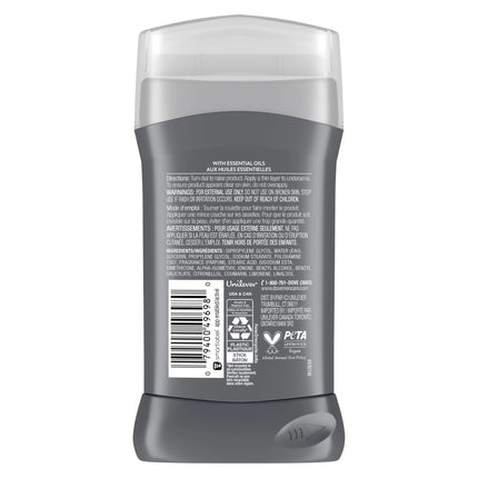 Dove Men+Care Deodorant Stick for Men Aluminum Free Midnight Classico with Essential Oils & Moisturizing Cream, 3 Oz
