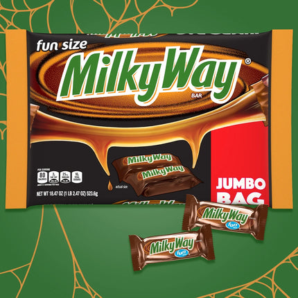 Milky Way Fun Size Halloween Chocolate Candy Bars - 18.47Oz Bag