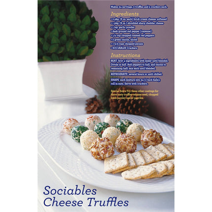 Flavor Originals Sociables Baked Savory Crackers, Party Snacks, 7.5 Oz