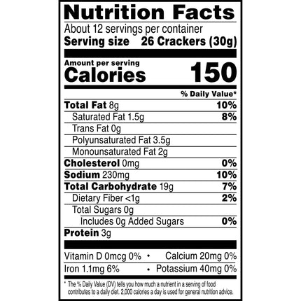 Cheez-It Buffalo Wing Cheese Crackers, Baked Snack Crackers, 12.4 Oz