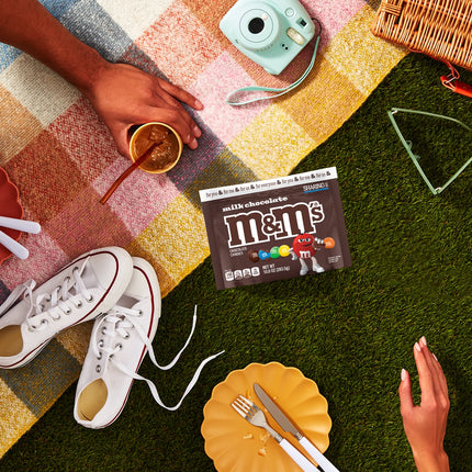 M&M'S Milk Chocolate Summer Candy, Sharing Size - 10 Oz Resealable Bag