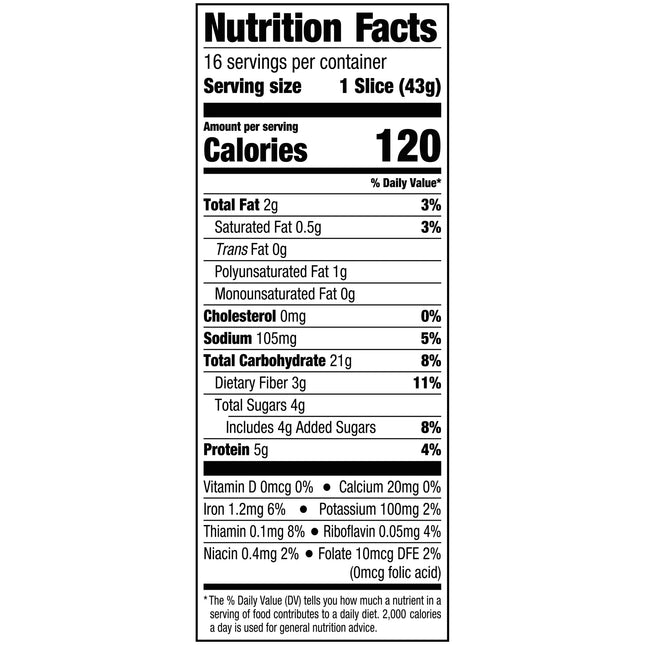 Pepperidge Farm Whole Grain Honey Wheat Bread, 24 Oz Loaf