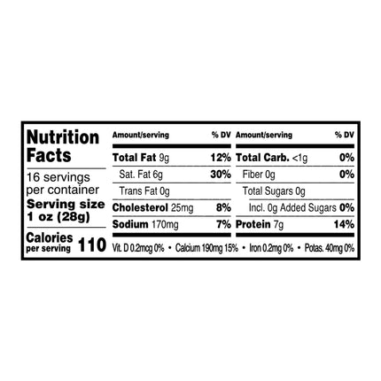 Great Value Extra Sharp Cheddar Block Cheese, 8 Oz Chunk