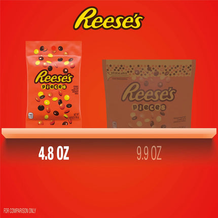 REESE'S PIECES Peanut Butter in a Crunchy Shell Candy Bag, 4.8 Oz