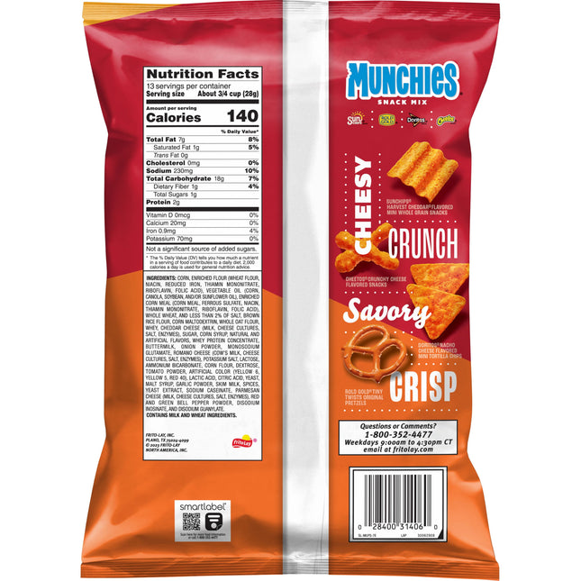 Munchies Cheese Fix Party Size Snack Chips, 13 Ounce Bag