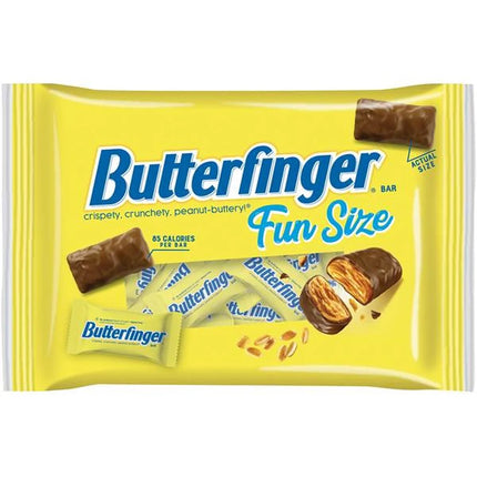 Butterfinger, Chocolatey, Peanut-Buttery, Individually Wrapped Fun Size Candy Bars, 10.2 Oz