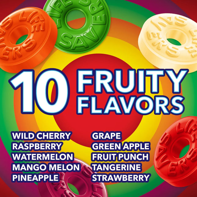 Life Savers Hard Candy Fruit Variety Candy Bag, Sharing Size, 14.5 Oz, 108 Ct