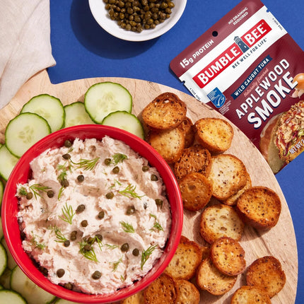 Bumble Bee Applewood Smoke Naturally Flavored Light Tuna, Wild Caught, Gluten Free, 15G Protein per Serving, Ready to Eat, Shelf Stable Pouch, 2.5 Oz