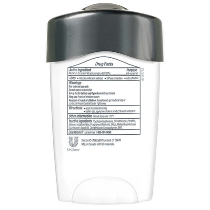 Dove Men+Care Clinical Protection 96H Antiperspirant Clean Comfort Stick for Men, 1.7 Oz