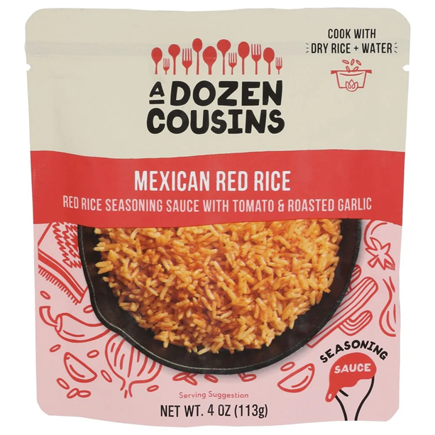 A Dozen Cousins Mexican Red Rice Seasoning Sauce, 4 Fluid Ounce